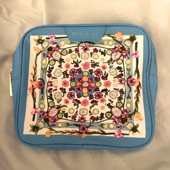 Lancome Handbags - Lancôme Authentic Vintage Floral Makeup Cosmetic bag